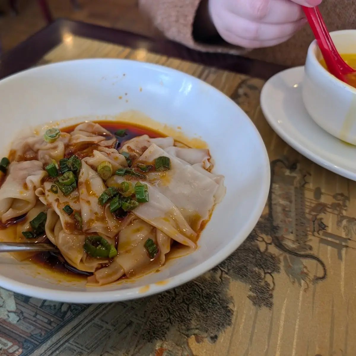 wonton with red hot sauce 红油抄手